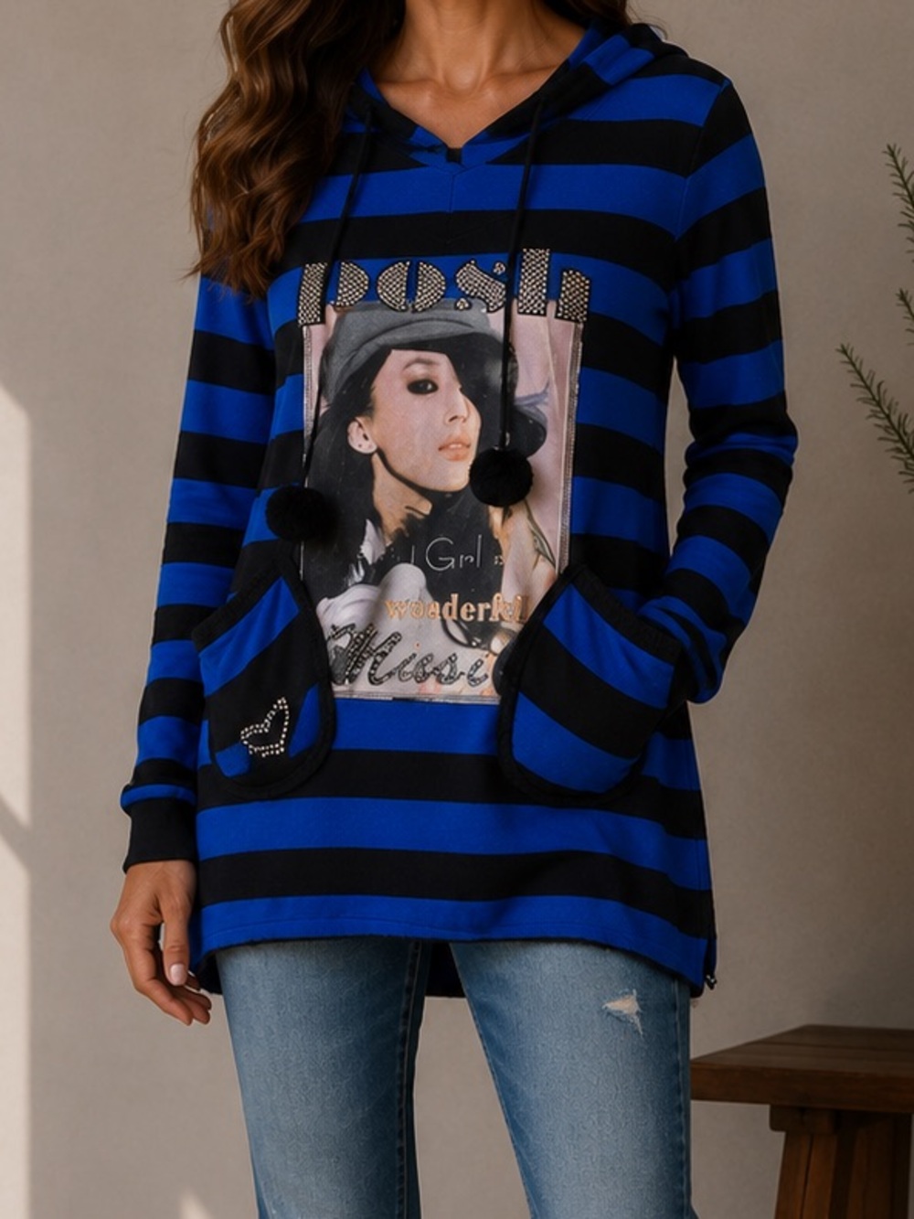 Vintage POSH Striped Sweater‎